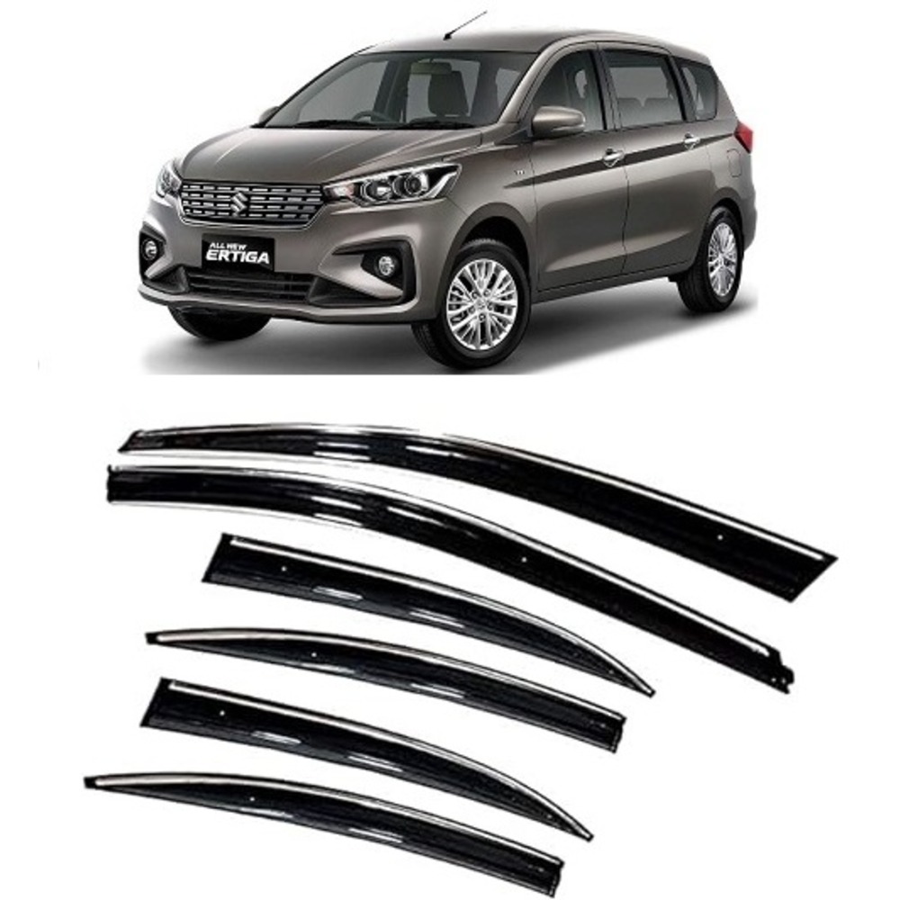 rain window door visor wind deflectors For New Ertiga - black